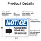 Signmission Please Ring Door Bell For Service, 24 in W x Rectangle, Aluminum OS-2PACK-NS-A-1824-L-17581 - alternate 2